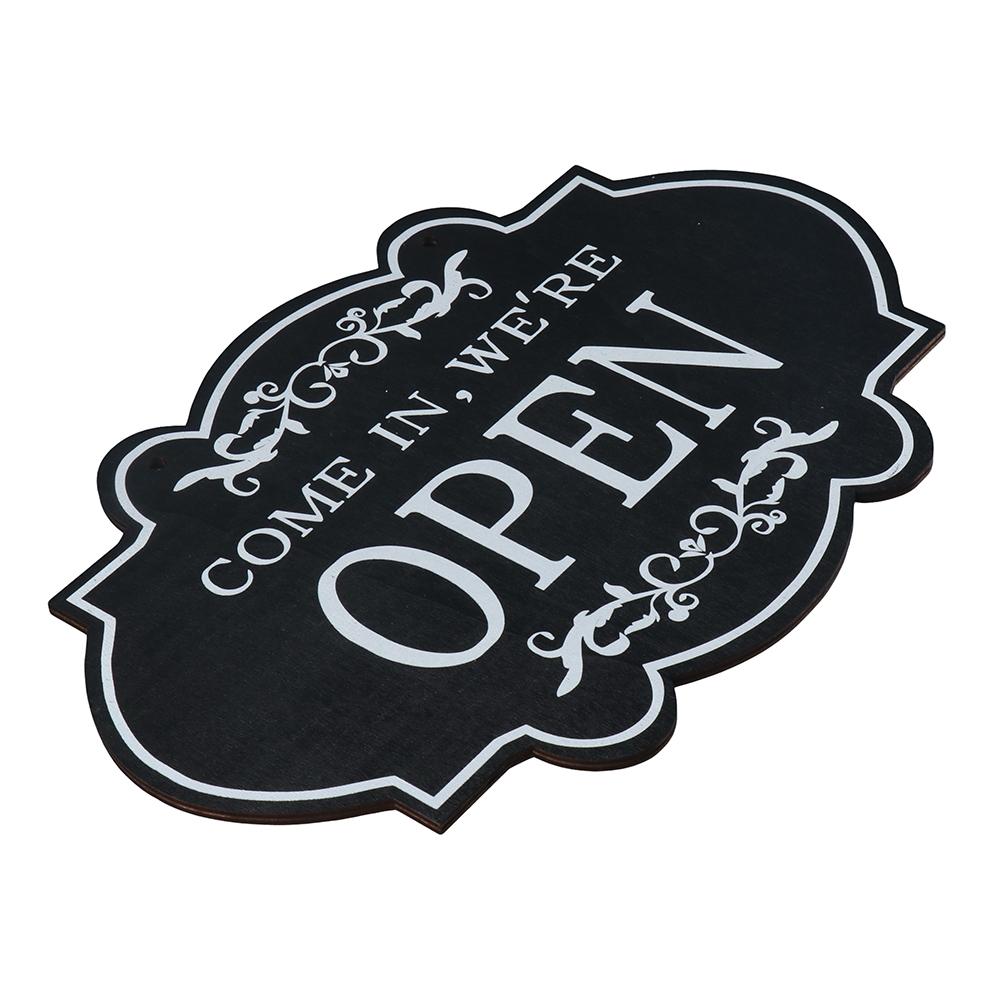 Двусторонняя подвесная табличка с кольцом Открыто и Закрыто Вывеска для кофейного бара Бизнес-вывеска Магазин