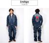 Мужской вышитый комбинезон Vanson One Star, Рабочая одежда, nvao-2401 (Л, Индиго)