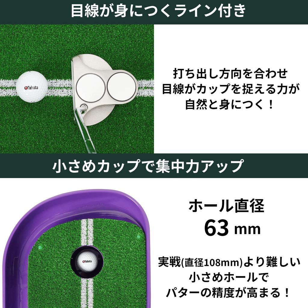 Tabata Putter Mat Golf Putter Practice Jointly Developed by Fujita Professionals Grass Length FUJITA Mat GV0141 1.7m 1.5