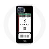 Case for Oppo A93 - Dubai Airplane Ticket - Flexible - Black - Protection - Unisex