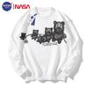 Мужской вязаный свитер NASA GISS свободного кроя с круглым вырезом
