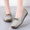 Женские лоферы на плоской подошве, кожаные мокасины для вождения, удобные повседневные без шнуровки прогулочные минималистичные летние балетки для мамы на плоской подошве