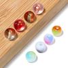 50 шт. Блестящие круглые стеклянные бусины 8 мм Разноцветные Lampwork Свободные Разделители Бусины Для Изготовления Украшений Поделки Своими Руками Браслет Аксессуары
