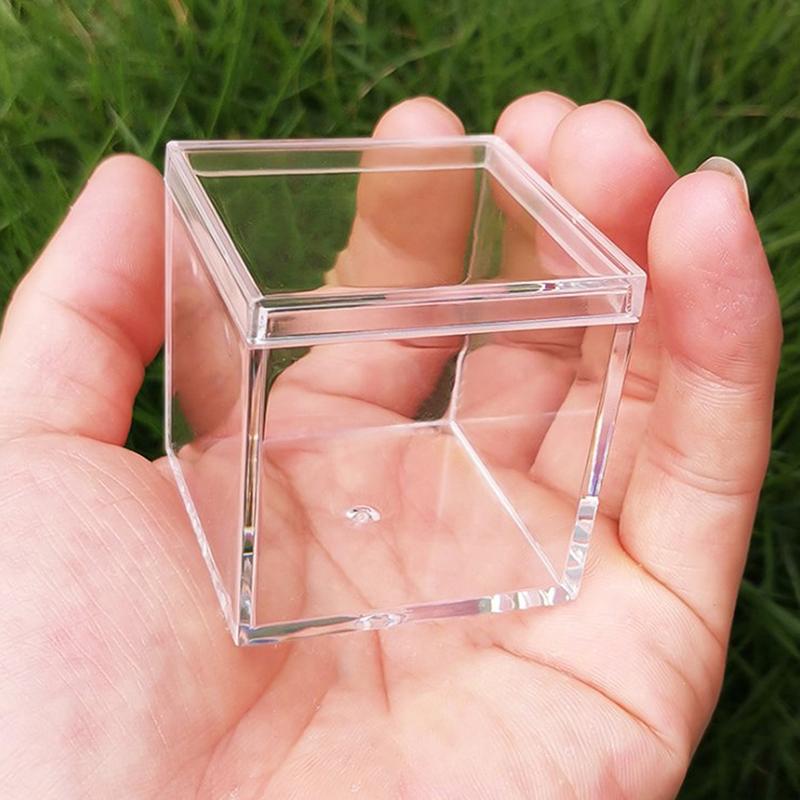 Прозрачные свадебные сувениры и подарочные коробки Cube Портативный контейнер-органайзер