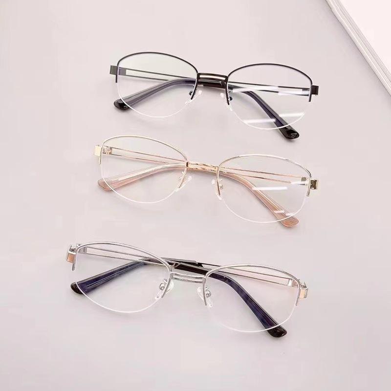 High-End Oval Gold Wire Eyeglass Frames for Women - Stylish Prescription-Ready