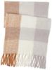 Rie Block Check Volume Stole Brown Mix 50x210cm GZT-1008(6K882)