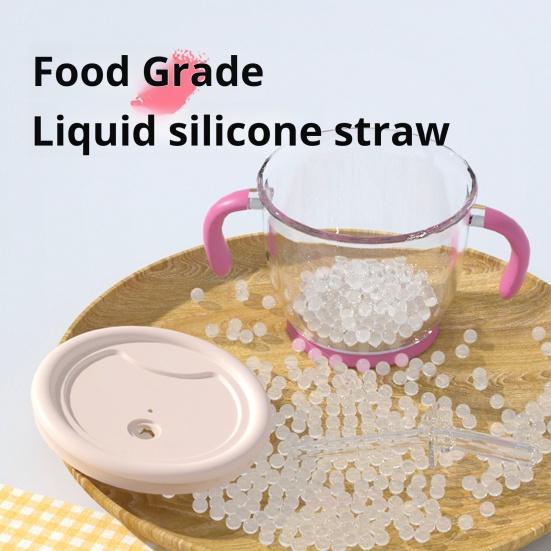 150ml Drinking Cup with Handles Baby And Toddler Sippy Cup Capacity Silicone Straw Easy-to-Grip Handle Mini Cup Reusable Children Tumbler