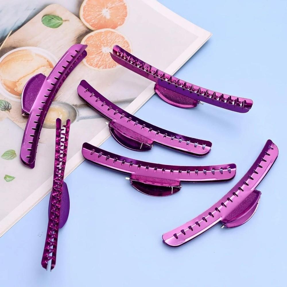 6Pcs Aluminum Alloy Wave Hair Clips Lightweight Hair Fixed Hairclips  Salon Use