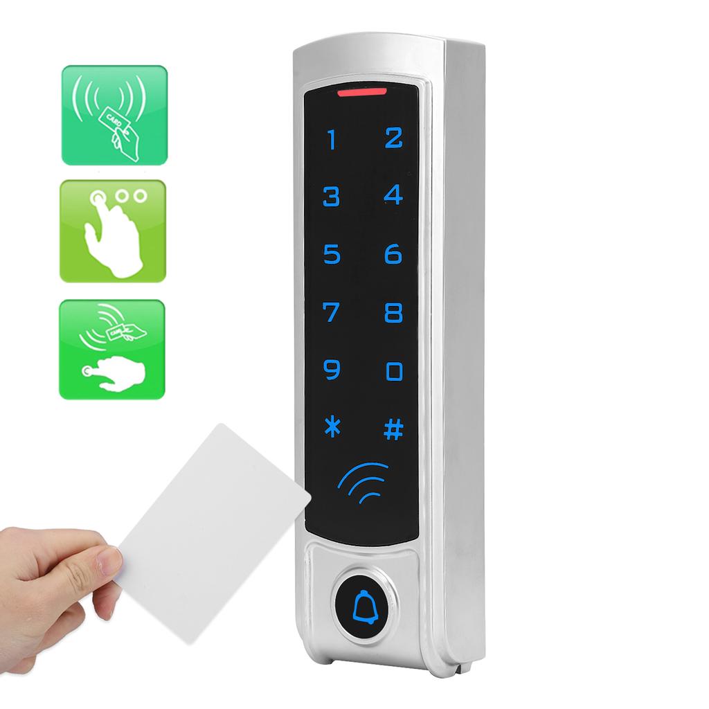 Door Keypad 13.56MHz RFID Wiegand26 Password Card Reader Access Controller with Backlit Keyboard
