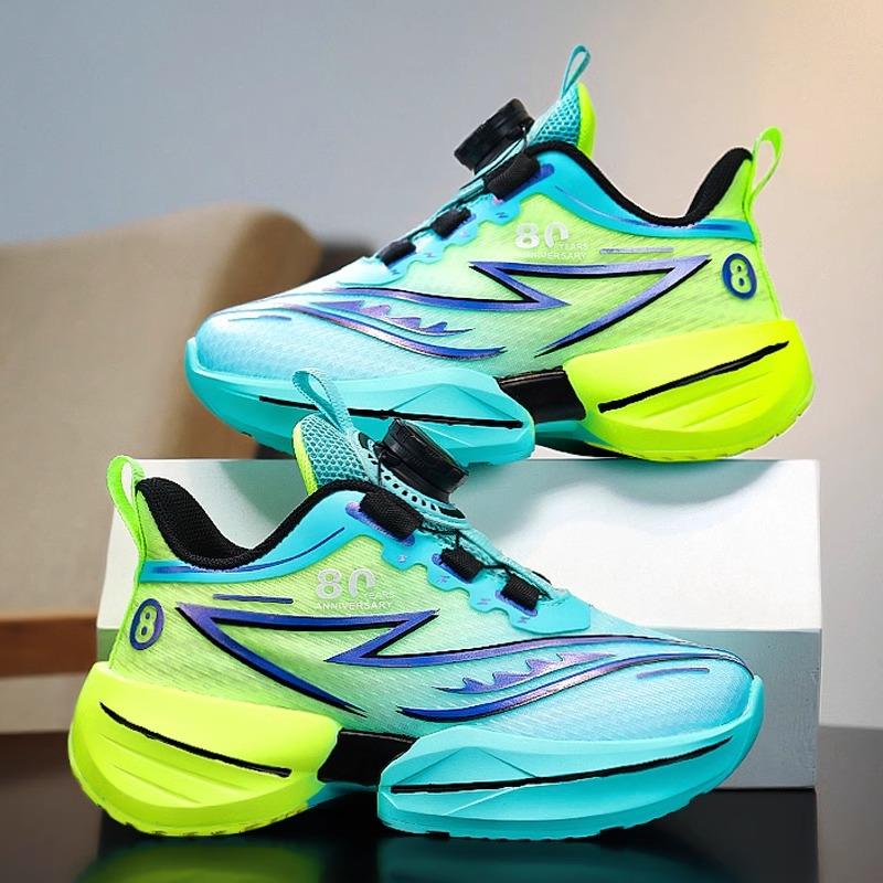 Classmate Boys' Shoes 2025 New Spring Mesh Children's Light Running Sports Basketball Shoes Popular for Older Children
