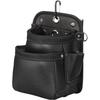 Tajima Safe System Detachable Waist Pouch with Twin Hooks, Genuine Leather, Small, Two-Tier, Made of Durable and Flexible High-Quality Genuine Cowhide