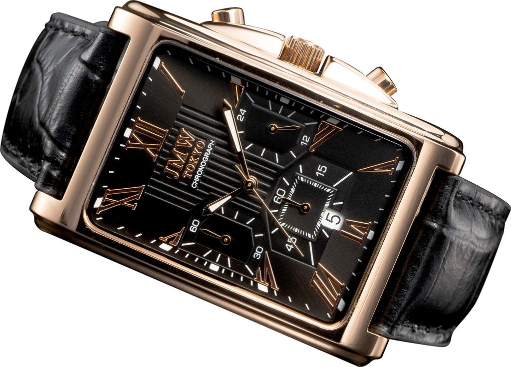 JMW TOKYO Square Watch In Black Rose This Limited Edition Seiko Quartz Watch Features a Genuine Leather Band and a Popular A Perfect Day To 300 Pieces