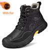 Men Lace-Up Mens Motocross Boots All-match Hiking Ankle Boots 2024 New Male Comfortable Sneakers Leather Fashion Walking Shoes