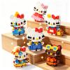 Sanrio Hello Kitty lega Хеллоу Китти Игрушки Строительные Блоки Японский Мультяшный Персонаж Аниме Модель Строительные Блоки Игрушка для Подарков