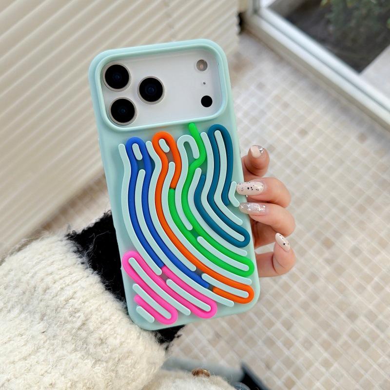 Силиконовый чехол-лабиринт для iPhone 17 Air и 16 Pro Max/15 Pro/14/13