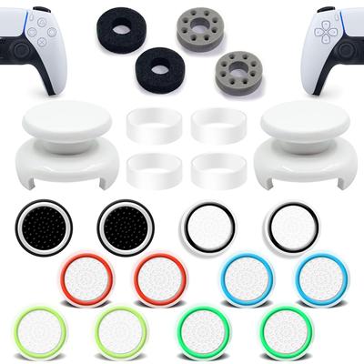 Freak Совместимо с PS5 Совместимо с PS4 Чехол для контроллера Stick Assist Ring с чехлом для хранения Stick Stick Protection Assist White Set
