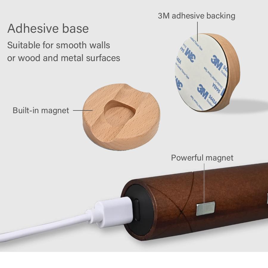 Датчик движения светодиодный ночник перезаряжаемый деревянный дизайн индукционный настенный светильник для спальни лестницы коридора освещение