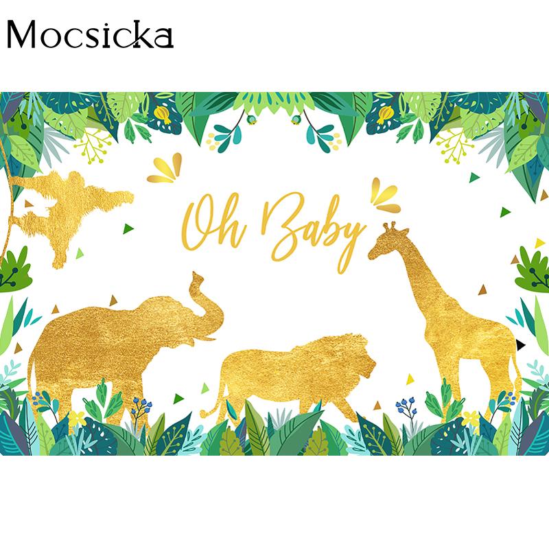 Mocsicka О, Малыш Фотофон для Фотосъемки Тропические Джунгли Дикая Природа Декор Портрет Ребенка Баннер для Фотосессии на Детский Праздник