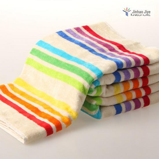 Gold Number Pure Cotton Gradient Striped Jacquard Face Towel Set