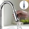 Kitchen Faucet Extender Aerator Splash Proof Spout 3 Function Kitchen Tap Spray Head Attachment 360 Degree Swivel Tap Extender Tap Accessories
