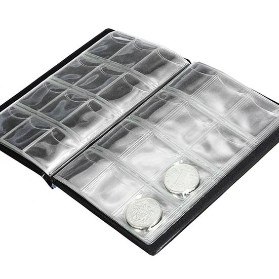 Книга для сбора монет, 10 страниц, 150 карманов, прозрачный ПВХ, многоцелевые марки, памятные медали, органайзер для монет