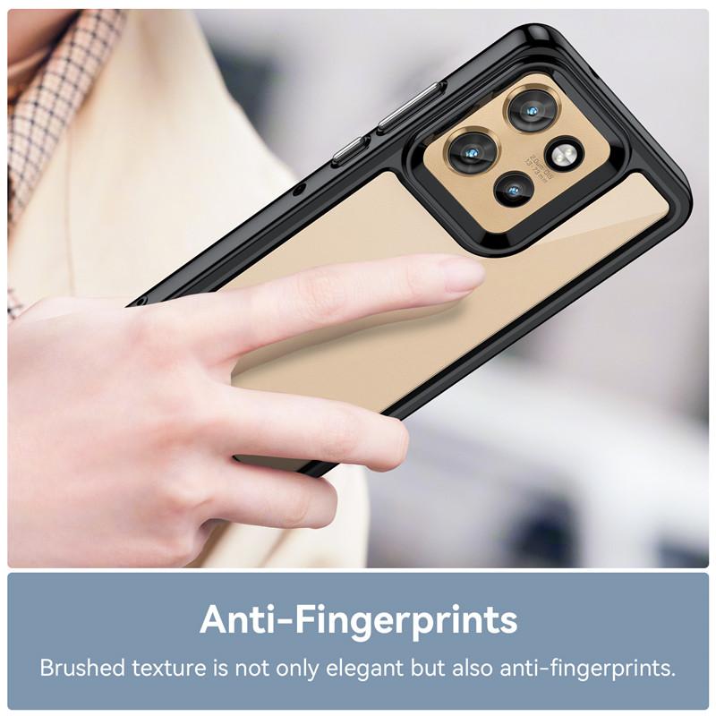 For Motorola Edge 50 Neo Case For Motorola Edge 50 Neo 5G Cover 6.4 Inch Colorful Soft Edge Silicone Transparent Bumper