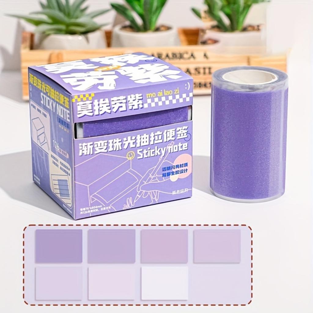 126 Sheets/Box Roll Tape Notes Full Adhesive Pull-Out Dispenser Box To-Do List Peel-Off Notes