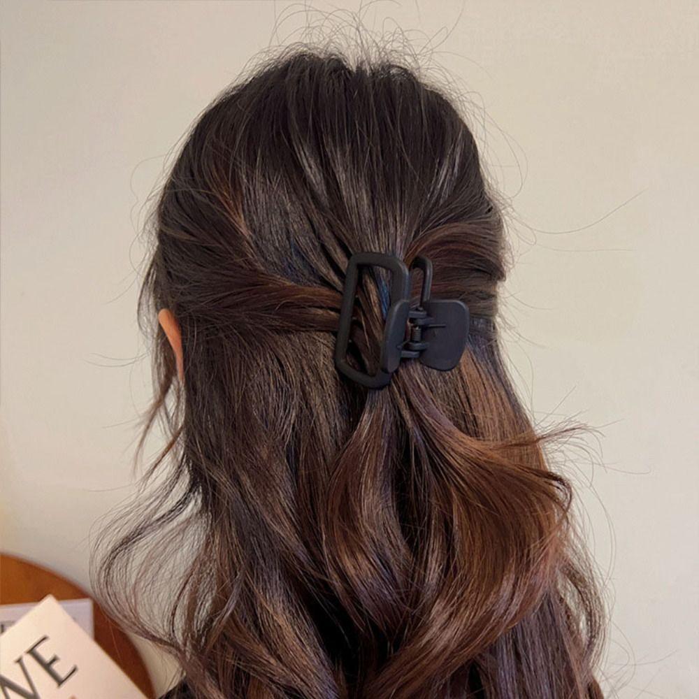 Нескользящие заколки-крабы для волос Матовые зажимы для волос Корейские аксессуары для волос Женщины Девушки