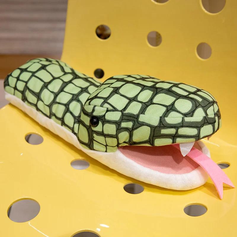 Kiwi Bird Doll Puzzle Simulation Python Snake Plush Toy Stuffed Soft Animal Snake Hand Puppet Plushie Dolls Children Funny Gift