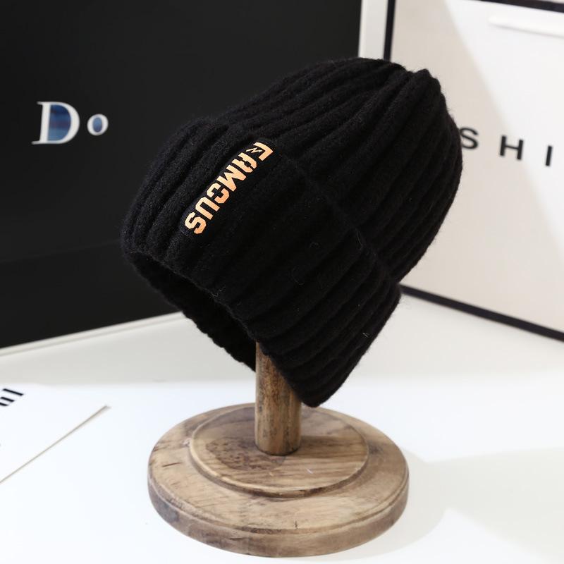 1pc Winter Warm Korean Versatile Hat for Women,Edition Fashion Long Label Knitted Hat Warm Ear Protection Baotou Knitted Hats