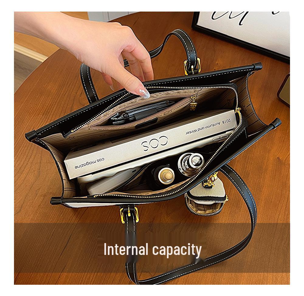 Сумка-тоут женская большой вместимости, модная, с кошельком для монет