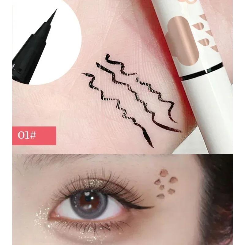 Подводка для глаз Lying Silkworm Pencil Natural Long-Stick Waterproof Eyes Liner Undercover Draw Down To Non-Smudge Fine Beauty Make Up