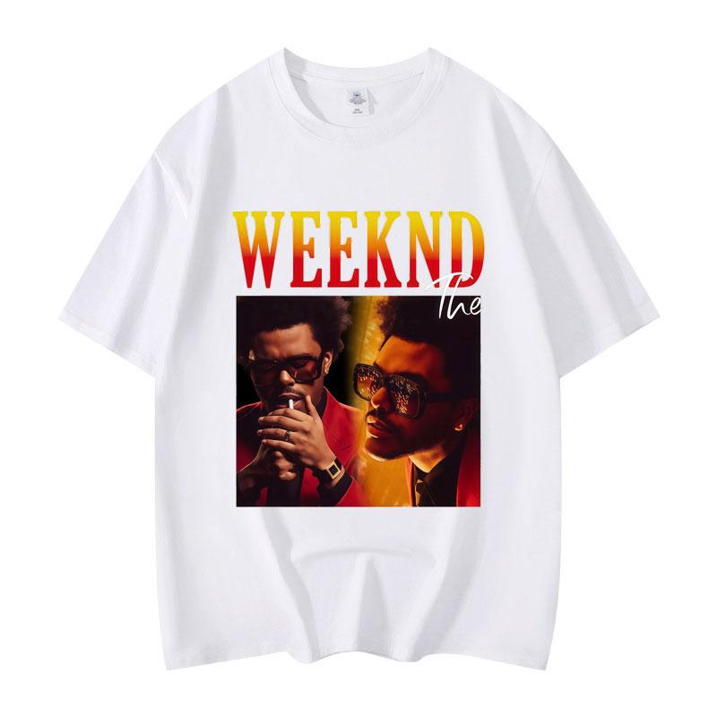 Графические футболки рэпера The Weeknd Унисекс Женская одежда Хип-хоп Мода Футболка с коротким рукавом Высококачественный Хлопок Оверсайз Футболка