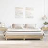 VidaXL Bed Frames Without Mattress Sonoma Oak 180x200 Cm, Bedroom Furniture, Bed Base, Double Bed, Bed, Bed Frame, Bed 3329023