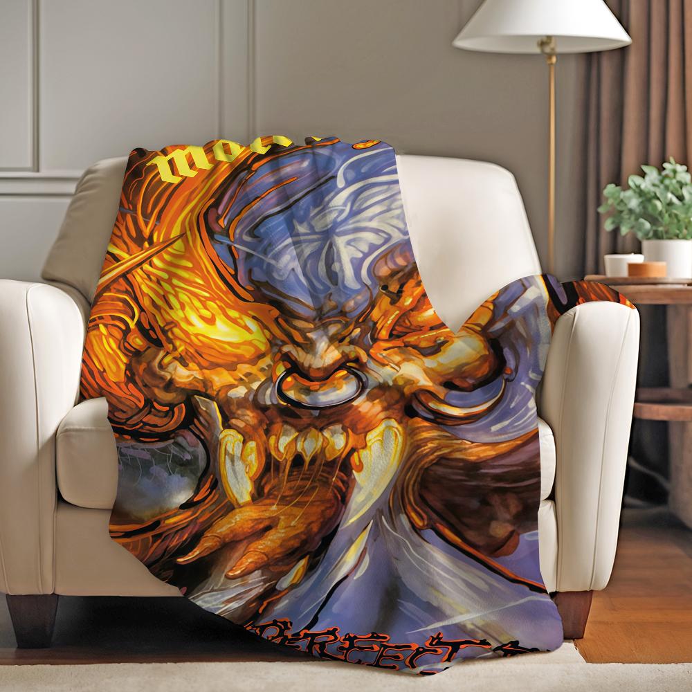 Rock Band M-Motorhead Blanket Warm And Soft Suitable For Bedroom Living Room Sofa Bed Office Travel Camping
