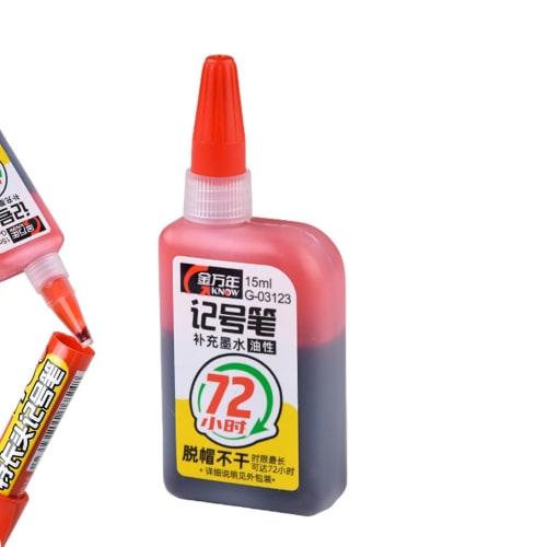 Marker Ink Refills, Oil-Based Marker Refill Ink | Super Color Oil-Based Marker Ink Refills - Multicolor Oil-Based Marker Accessories, Waterproof Woodw