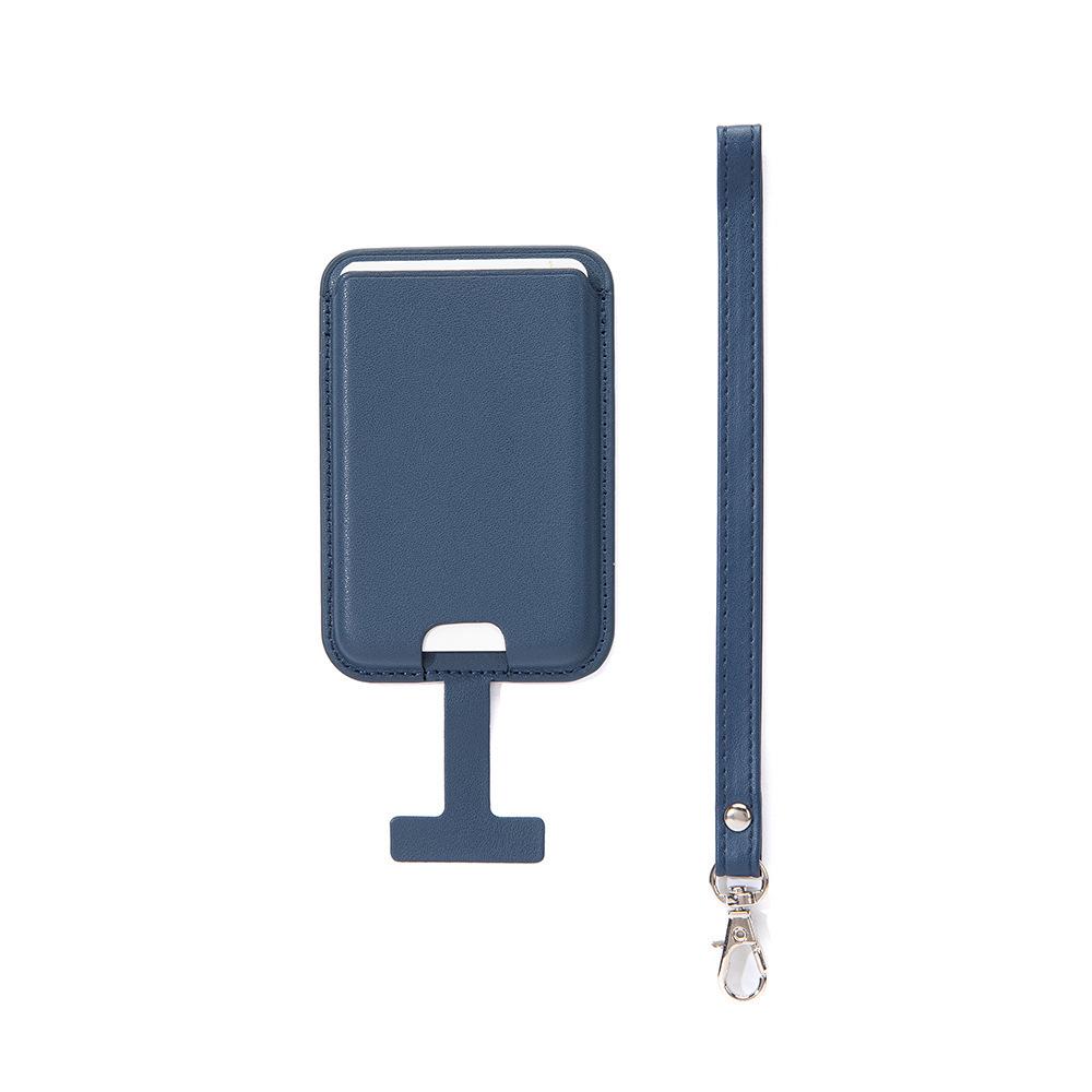 Магнитный держатель для карт из ПУ-кожи с ремешком MagSafe для iPhone 6