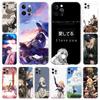 Прозрачный чехол Purple Evergarden для iPhone 13 Mini 12 Pro 11 XR SE 2020 XS Max 7 8 Plus X, силиконовый чехол для телефона 6 6S, Fuana Sac