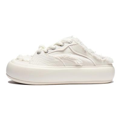 Li Ning Puff Mule Удобные универсальные амортизирующие прочные низкие кроссовки женские кроссовки Off-White AZGU014-2