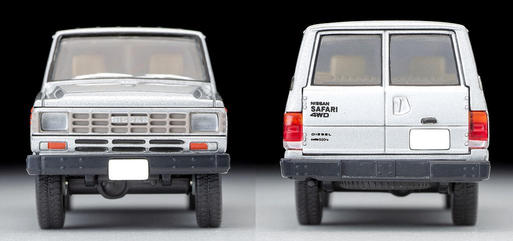 Tomica Limited Vintage Neo Nissan Safari Extra Van DX Finished Product 312550 1/64 LV-N109d Silver/Stripe