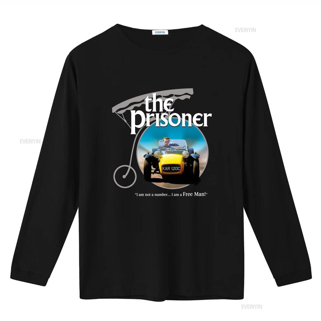 The Prisoner 1960s British TV Series Mens T Shirt Retro Car Print Available in Sm to 3x vintage Washed designer clothes fashion