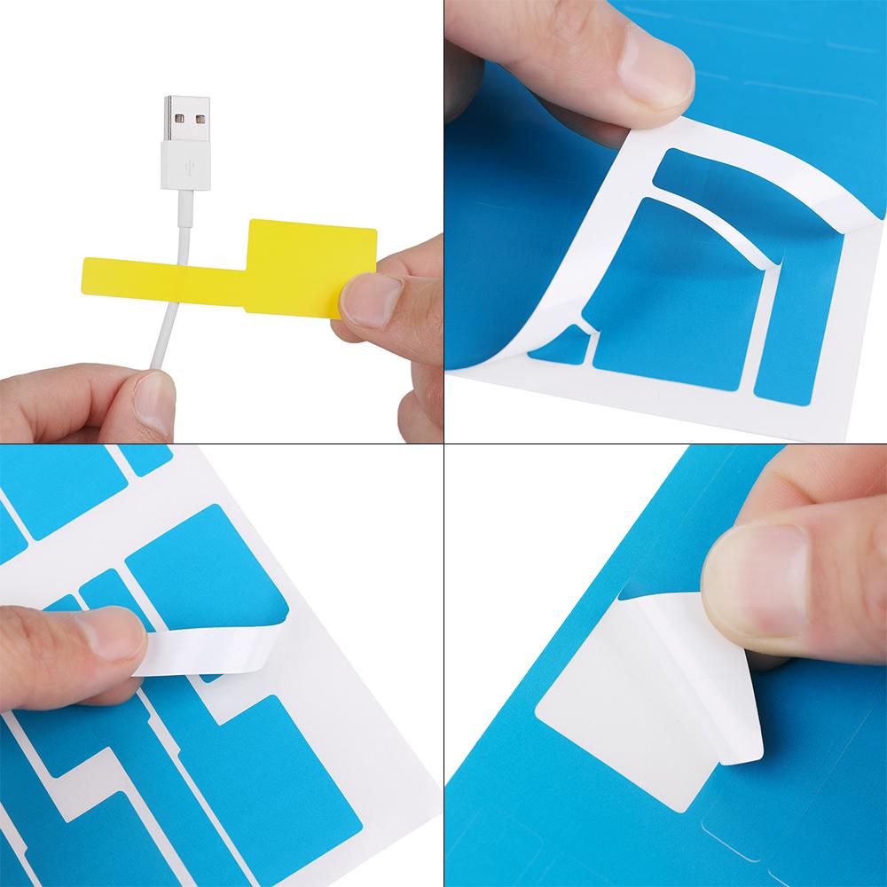150/300pcs Useful Wire Waterproof Network Identification Tags Stickers Fiber Organizers Cable Labels