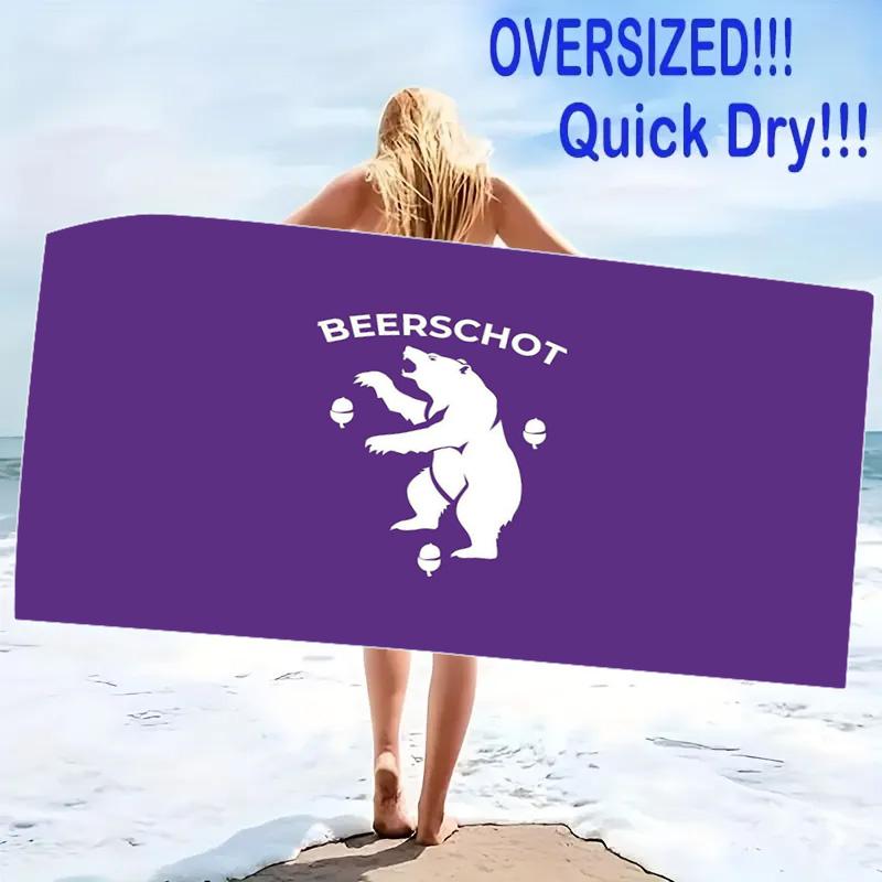 K Beerschot VA Print Beach Towel, Large Soft Quick Dry Towel for Beach Camping Swimming