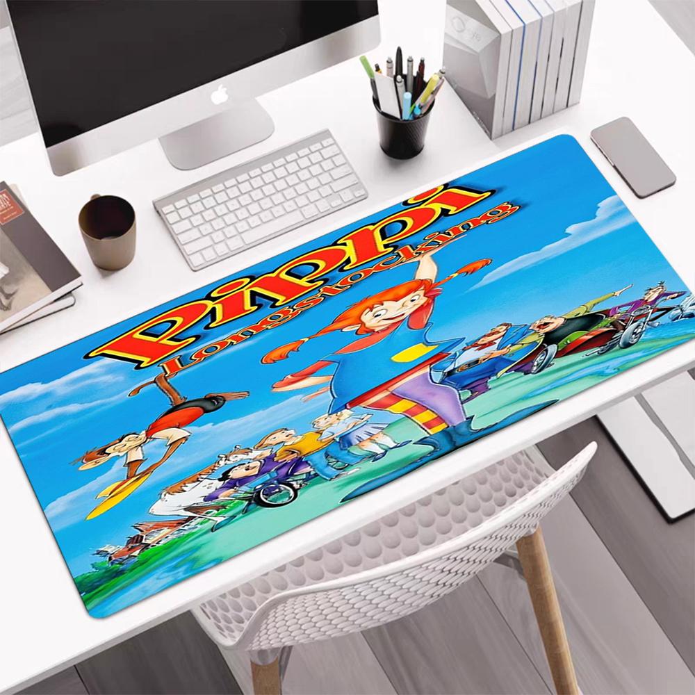 Pippi Longstocking Theme Mouse Pad, Non Slip Rubber Base, Multifunctional Office & Home Decor, Perfect for Workspace Personalization.