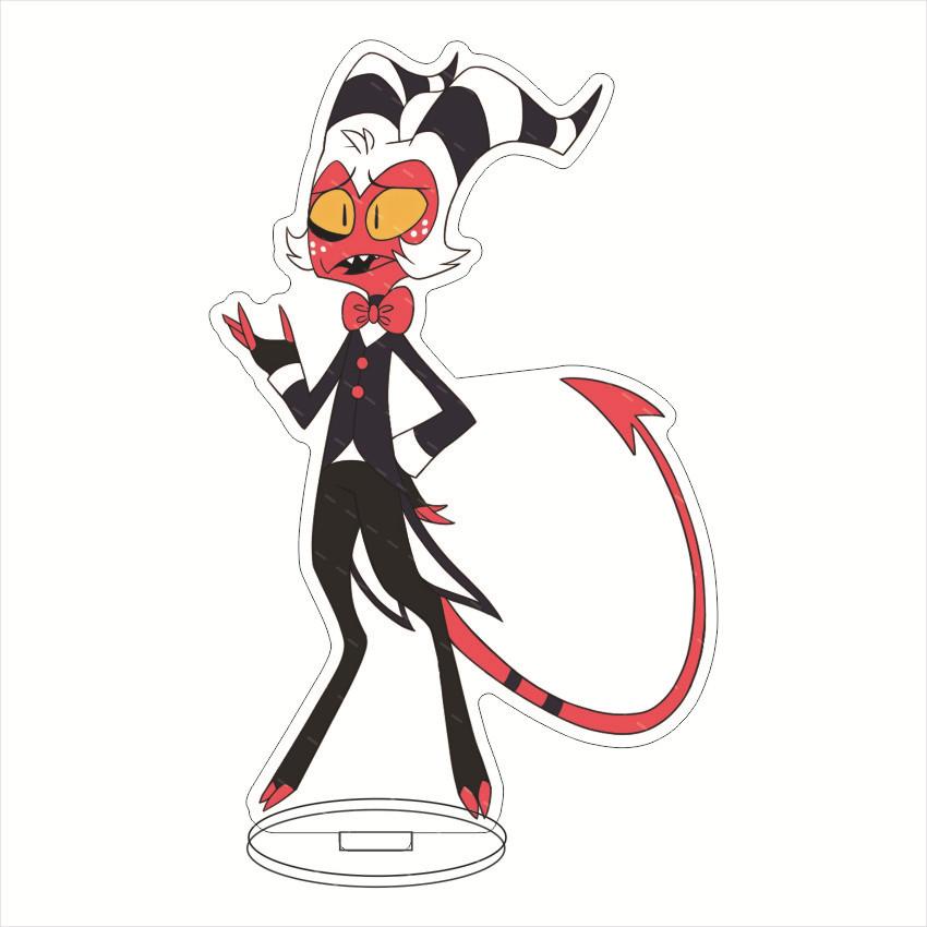 Аниме Hazbin Hotel Чарли Морнингстар Косплей Стенд Акриловые Фигурки Вагги Настольный Стоячий Знак Модель Декор Подарки на День Рождения