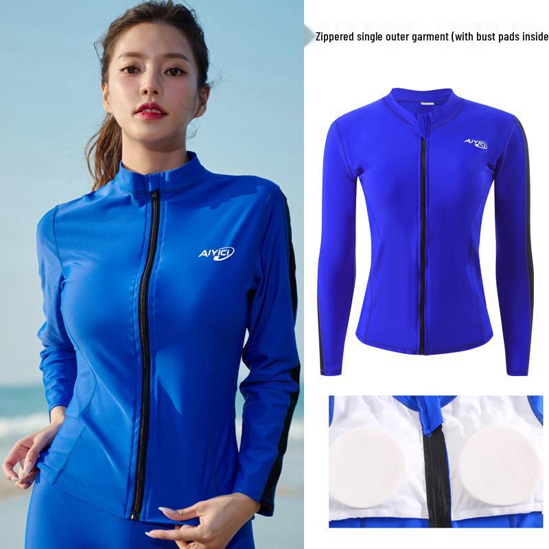 Куртка с длинным рукавом для защиты от солнца, для пары 24 лет: Плавание, Дайвинг, Серфинг Костюм от медуз свободного кроя