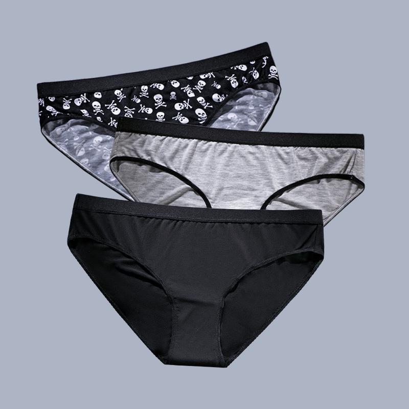 BONITOS 3 шт., сексуальные женские трусы с принтом, женские трусики с высокой талией, трусы больших размеров