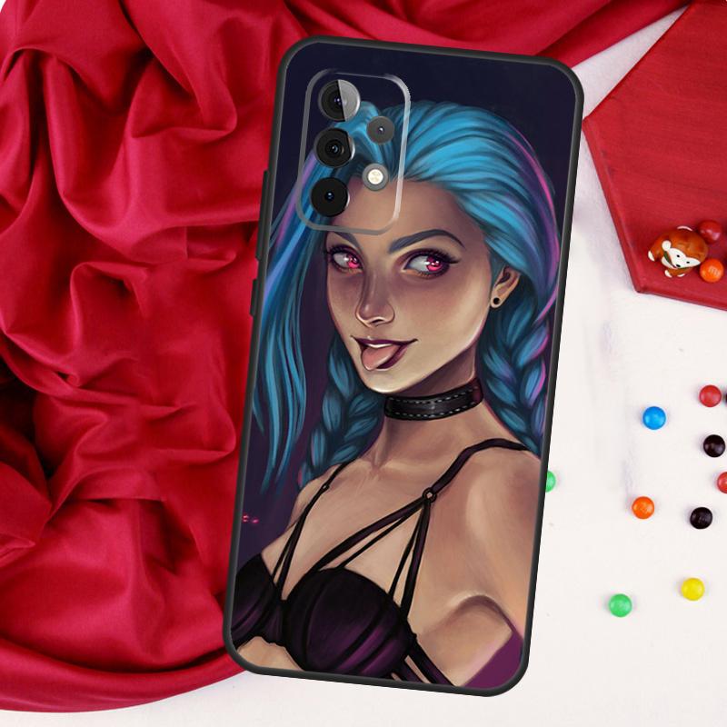 Чехол Jinx Arcane для Samsung Galaxy A26 A05 A06 A16 A54 A34 A14 A22 A32 A52 A55 A35 A15 A53 A13 A56 A36