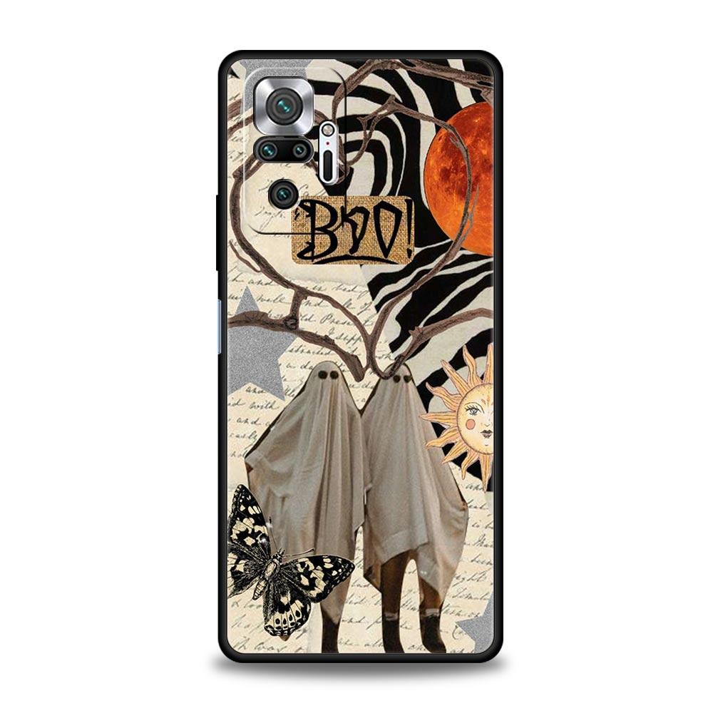Милый чехол для телефона с изображением маленького призрака для Xiaomi Redmi Note 13 12 5G 9S 9 8 10 11 Pro 4G 9T 13C 12C 10C 9C 9A 7 Pro, мягкий силиконовый чехол