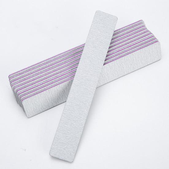 10Pcs Nail File EVA Emery Board Material Double Sided 100/180 Grit Nail File Acrylic Dip Gel Nails Washable Manicure Tool